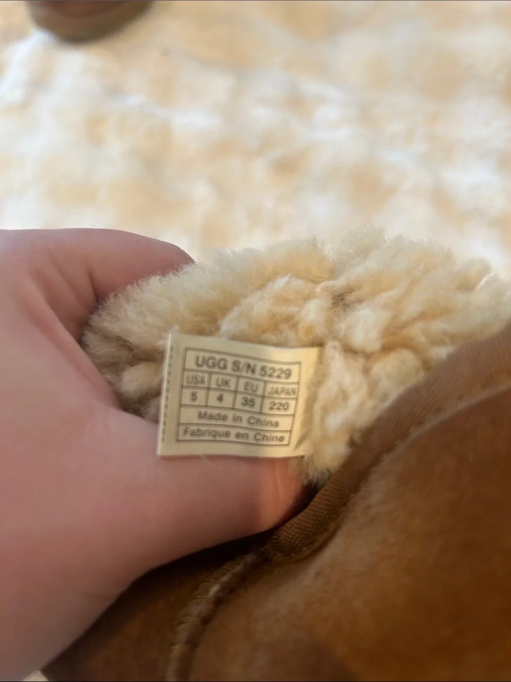 UGG Tall Shearling-Lined Suede Boots in Chestnut